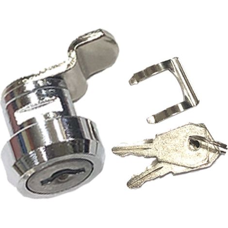 Serrure à came avec clé, pour armoires et meubles, pour installation domestique et usage quotidien.-AquaForge