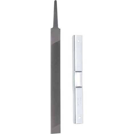 Kit di utensili da taglio resistenti e affilati, lima piatta di sicurezza, set di 2 lime universali per motosega e misuratore di profondità per il taglio del legno da giardino -Crezuo