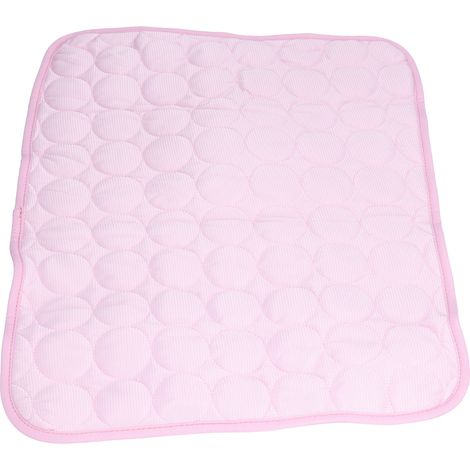 Tapis rafraîchissant pour animaux de compagnie, respirant et pliable, couverture auto-rafraîchissante pour chiens et chats de petite, moyenne et grande taille, rose, taille L (70 x 55 cm) (1/5)