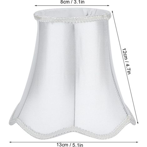 Paralume in metallo bianco, stile europeo, per applique e lampadario