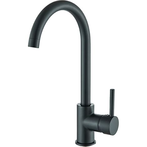 Robinet de cuisine à faible pression d'eau, eau froide et chaude, construction en laiton durable (1/2)