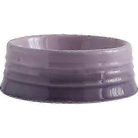 Le Creuset Cool Color Cerc Hundenapf mit Kippschutz und hohem Fuß, inklusive Schutzmatte SH1 Hellviolette, flache Schale (1/2)