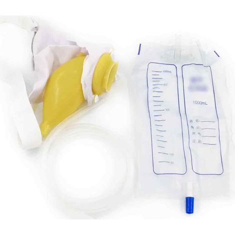 Sac à Urine Pour Homme - Capacité 1000 ml - Bords Rembourrés - Réutilisable - Pour Utilisation À Domicile Ou En Déplacement (1/5)