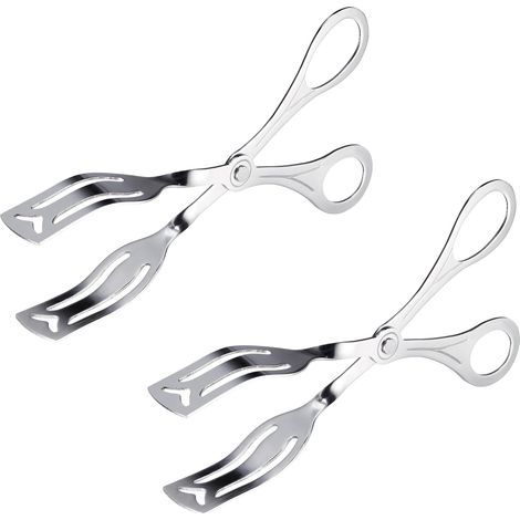 Westmark 2 pinze per pasticceria – Pinze versatili per servire in modo igienico prodotti da forno e altri alimenti, ideali per buffet, lunghezza 19,8 cm – Acciaio inossidabile 18/8