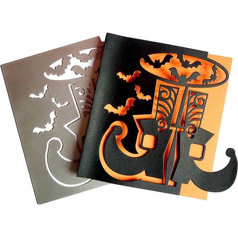 Halloween-Fledermausstiefel-Stanzformen, handgefertigte Bastelarbeiten für Kinder, Mädchen und Jungen