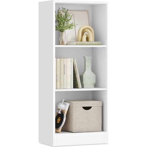 Bibliothèque, Étagère sur 3 Niveaux, Meuble de Rangement Ouvert (1/5)