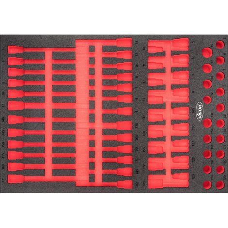 VIGOR Insert en mousse souple, vide V6809-L