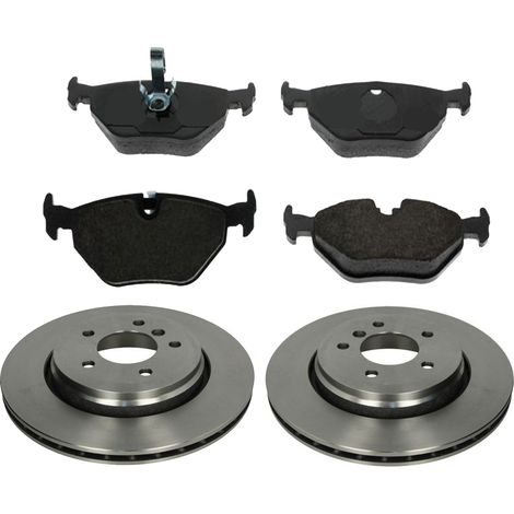 KIT FRENI POSTERIORI compatibile con BMW 3 (E46) - DISCHI + PASTIGLIE OEM: FDB1301 / 17026 /SOSTITUZIONE DIRETTA/BASSA POLVERE/SILENZIOSO (1/5)