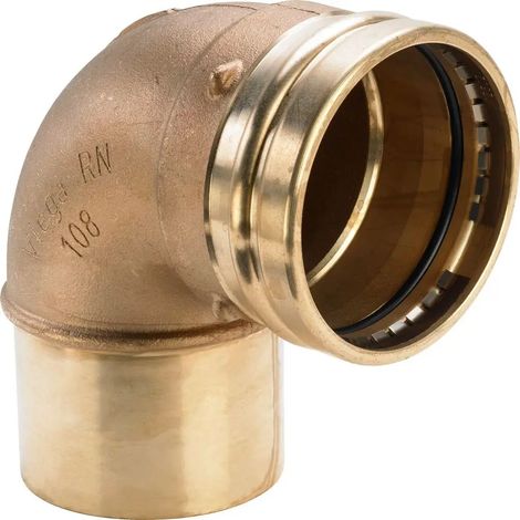 Viega Codo Profipress Sanpress XL 90 grados, d 88,9mm bronce rojo Modelo 2216.1XL, 353667