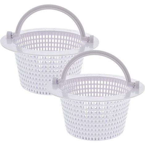 Panier de rechange pour skimmer de piscine avec poignée, lot de 2 - skimmer mural pour piscine hors sol-AquaForge (1/5)