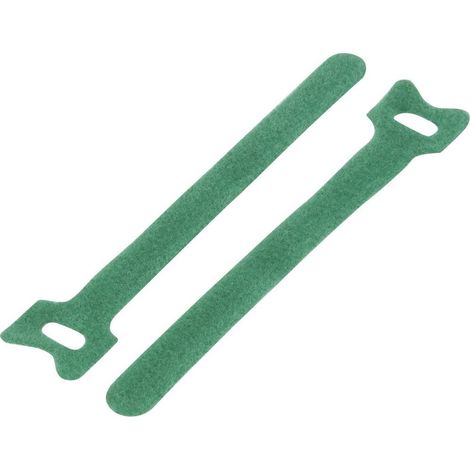 TRU COMPONENTS TC-12355436 Fascette a strappo per raggruppare Lato morbido e lato rigido (L x L) 240 mm x 16 mm Verde 2