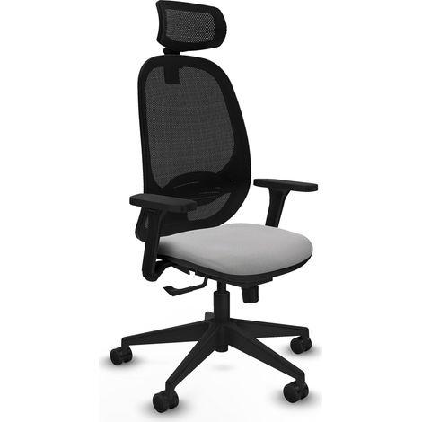 Silla de oficina piqueras y crespo Cilanco negro brazos ajustables reposacabezas (1/2)