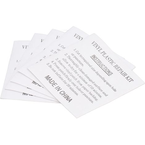 Lot de 50 patchs de réparation transparents et auto-adhésifs pour piscine, jouets gonflables et lits gonflables (PVC/nylon). (1/5)