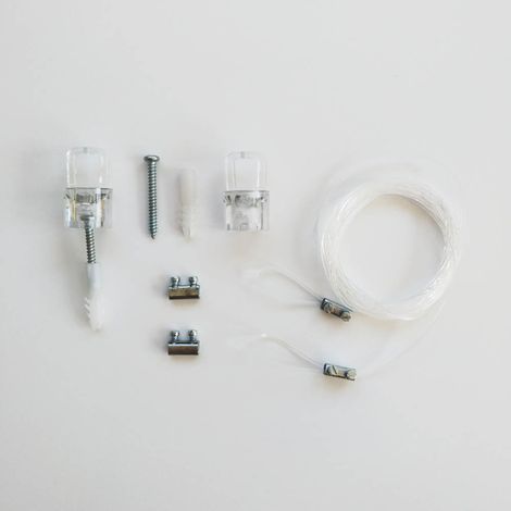 Kit de suspension en nylon longueur 2 mètres - Suspension signalétique et cadres