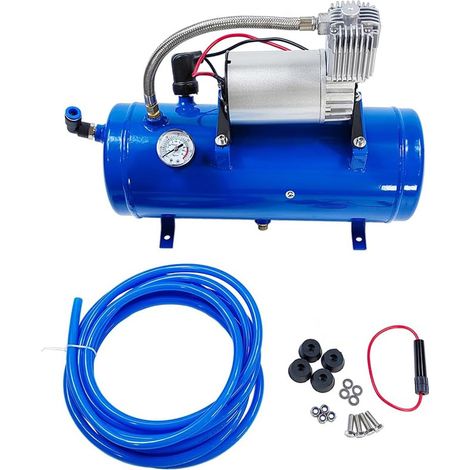 Rosvola Compresseur d'air - Kit de klaxon à air comprimé - Avec 150 PSI 12 V 6 L - Compresseur d'air trompettes (1/5)