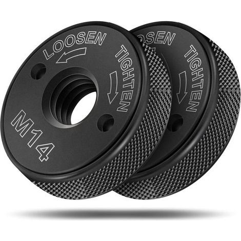 SDS Click M14 Schnellspannfutter passend für alle Winkelschleifer von AEG Black Decker Dewalt Flex Hitachi Metabo Makita usw 2x Sicherungsmuttern (1/5)