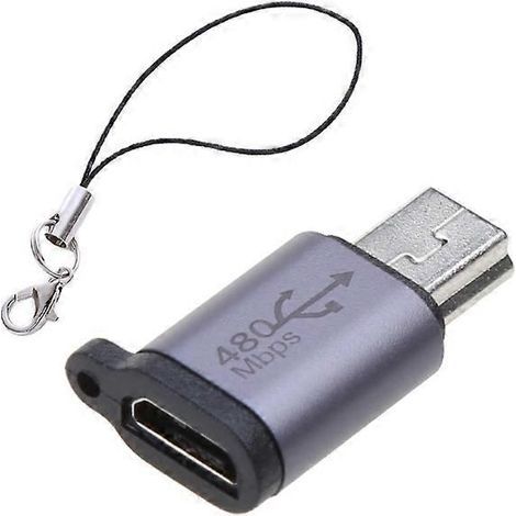 Adaptateur mini USB-C vers micro USB Type-C femelle vers micro USB mâle (1/5)