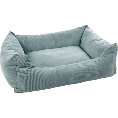 Lit pour Chien Chat Vert Menthe - Coussin pour Chien Chat - Panier pour Chien Chat - 100x80x30cm - Lavable - Fond Anti-dérapant - Housse Amovible Lieu de Couchage Doux et Confortable (1/3)