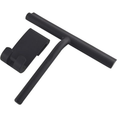 Raclette de douche pour portes de douche,salle de bain,vitres et vitres de voiture,accessoires de nettoyage- Black[C2611]