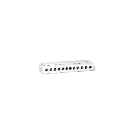 SCHNEIDER LGYN12512 Linergy DS - Barra di distribuzione del neutro - 125A - 12 fori - blocco di distribuzione tetra 125/160A