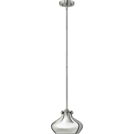 Dome Pendant Light 1x E27 Chrome Kuppel Pendelleuchte 1x E27 Chrom