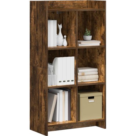 Libreria Armadio per Libri Rovere Fumo 59 x 30 x 111 cm Legno ingegnerizzato (1/5)