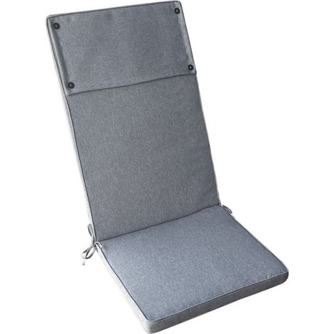 Cuscino alto grigio chiaro in poliestere sfoderabile 45x150 cm (1/2)