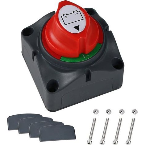 Isolateur de batterie 12-48 V - 300/10 000 A - Etanche - Pour voiture de tourisme RV, ATV, UTV et bateau (1/4)