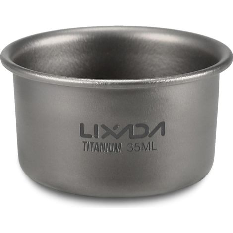 Tasse à thé en titane mini 35 ml 8 g, tasse à café légère pour camping randonnée bureau maison