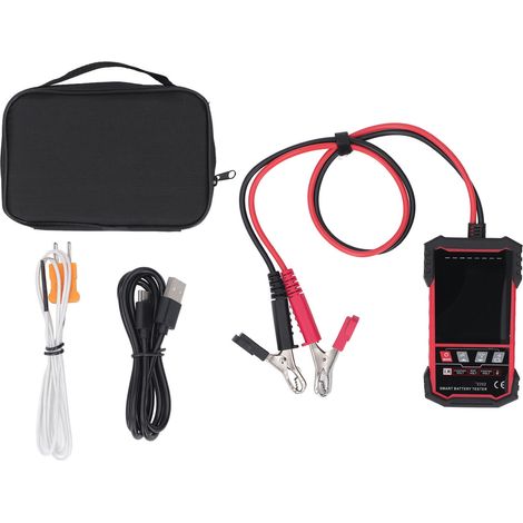 Testeur de batterie automatique grand écran, identification de tension, température, pour batteries 12V 24V, détecteur de batterie petite taille (1/5)