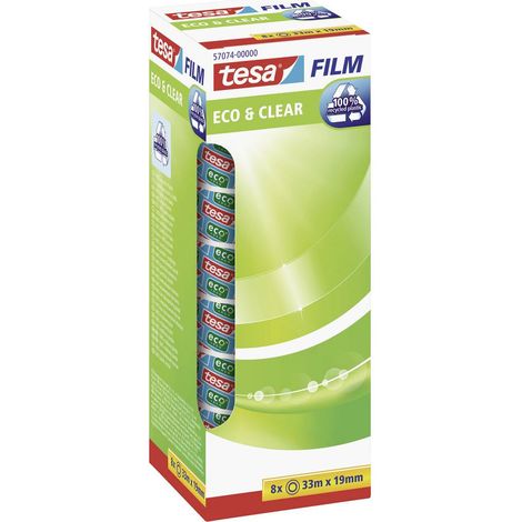tesa Tesafilm Eco & Clear nastro adesivo trasparente lotto 8 (1/2)