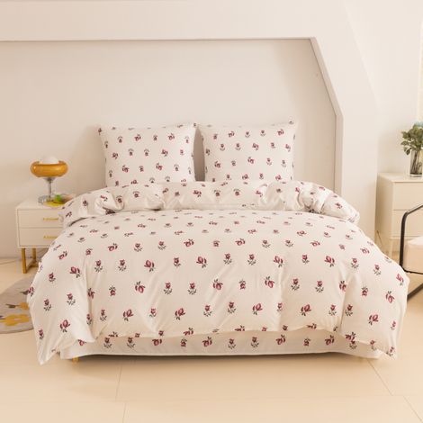 Baumwollbettwäsche 140x200 Rosen