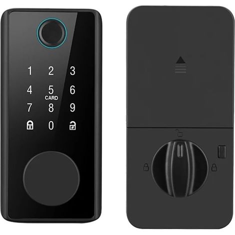 Télécommande Intelligente, Carte de Mot de Passe à Empreintes digitales, verrou Automatique à pêne Dormant américain (1/5)