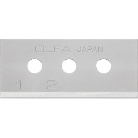 OLFA SKB-10/10B PACK DE 10 CUCHILLAS RECTANGULAR 40X17,8X0,4 MM PLATEADAS
