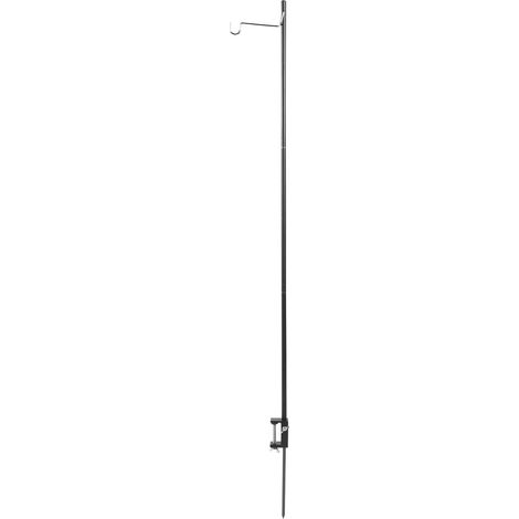 Portable Camping Light Stand, Foldable Aluminum Alloy Hiking Lamp Pole with Stainless Steel Hook – Dual-Use Table and Ground Insert for BBQ (1/5)