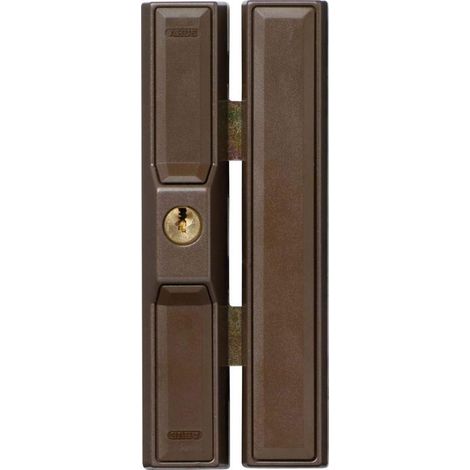Serrure de Fenêtre Supplémentaire FTS88 AL0125 - Serrure avec 2 Pênes en Acier à Crochet, à Verrouillage Identique - Niveau de Sécurité 9 - 31738 - Marron (1/3)