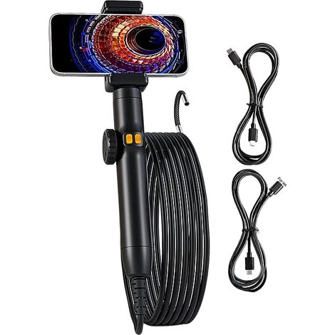Caméra Endoscopique avec Éclairage Caméra d'Inspection par Endoscope Étanche Flexible pour Conduits Équipements Électriques Systèmes (1/5)