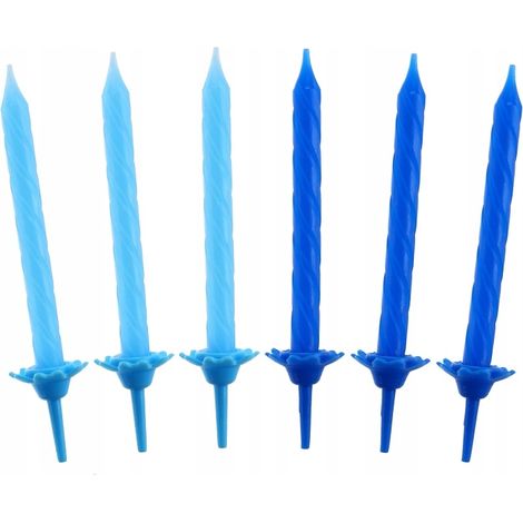 Bougies d'anniversaire 24/12, Collection bleue (1/2)