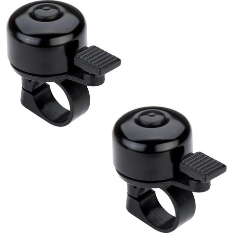 Paquete de 2 timbres para bicicleta, aptos para bicicletas urbanas, de paseo, de carretera o de montaña, se adaptan a manillares de 20-24 mm de diámetro