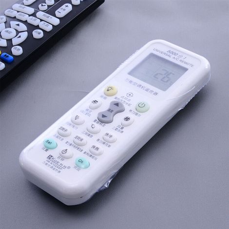 5 pièces/paquet de Film thermorétractable TV AC climatiseur télécommande vidéo dans une housse de protection transparente transparente (1/3)