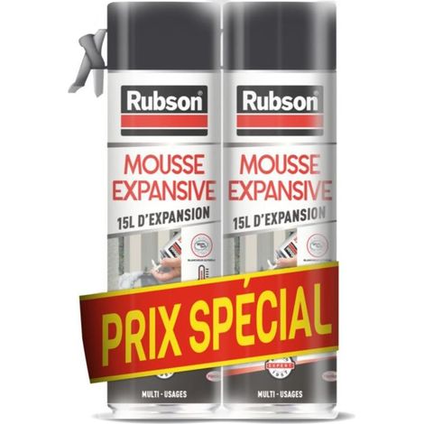 Rubson Espuma Expansiva Blanca 30 Litros Pack de 2 Aerosoles
