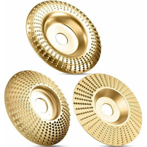 Disque abrasif - Disque de sculpture - À montage rapide - Pour bois et matériaux non métalliques - Idéal pour façonnage dégrossissage zones concaves convexes - Diamètre 115 mm - Épaisseur 22 mm - Lot (1/5)