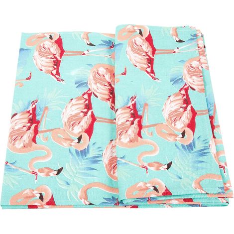 Chemin de Table Protège la Table des Taches Chaleur en Tissu pour Décoration Flamant Rose Fêtes D'été Sandales Femme (1/5)
