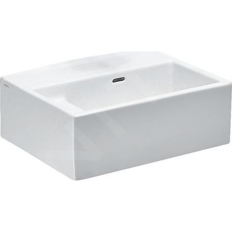 Laufen College - Lavabo 600x455 mm, avec trop-plein, trou pour robinetterie, avec LCC, blanc H8576004001041 (1/2)