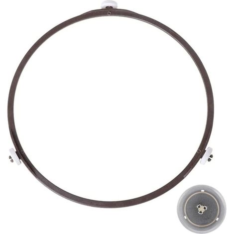 Support plateau tournant universel de 17.8cm,Anneau Rotatif Micro-ondes de Plateau Tournant pour Universel Support en Verre 17.8cm Diamètre (Brun) (1/4)
