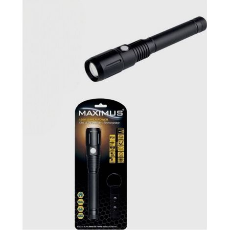 [GEBRAUCHT] B-Ware Maximus M Fl 006 B Bl H Led Taschenlampe Leuchte Powerbank Blau Usb Gürtelclip