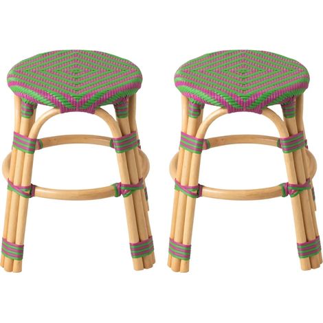Tabourets bistrot tressés (lot de 2) - MONTMARTRE (1/5)