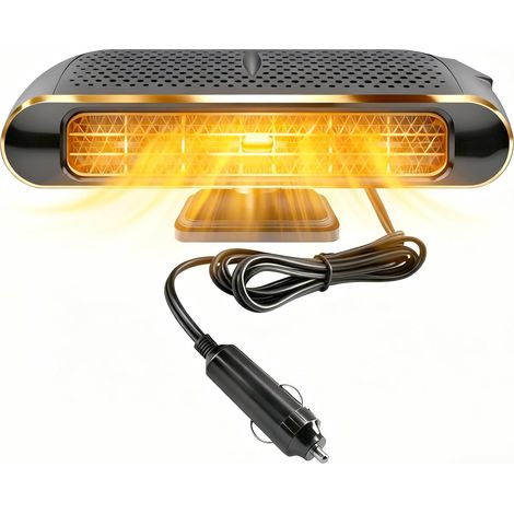 Portable Car Heater 12V, Fast Heating & Cooling Car Defroster Demister with 360° Rotatable Base, High Power Electric Car Heater Fan, Vehicle Heater for Winter Windshield Defogging & Air Purification (1/5)