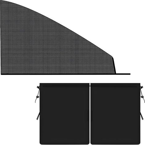 Pare Soleil Voiture Bébé 3 Pièces, Rideau Voiture Noir avec Cache Vitre Voiture et Séparation Intérieure, Protection Soleil Enfant, Pliable, Installation Facile pour Voyage et Camping (1/5)