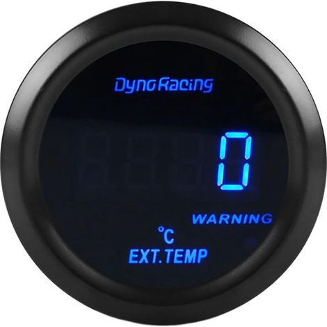 Jauge de température des gaz d'échappement numérique 2 pouces (52 mm) avec LED bleue, pour voiture. (1/5)